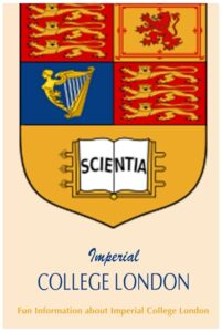 Imperial College London crest with "Scientia" book