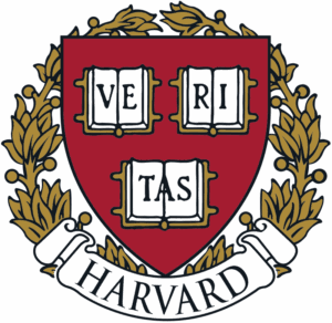 Harvard shield with Veritas open books
